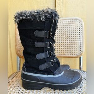 Khombu Waterproof Black Winter Snow Boots size 7
